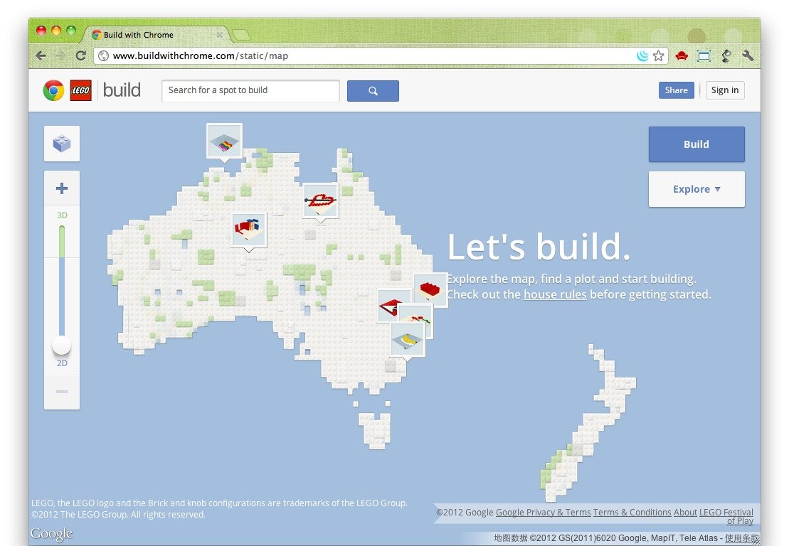 Build Lego onto a Google Map