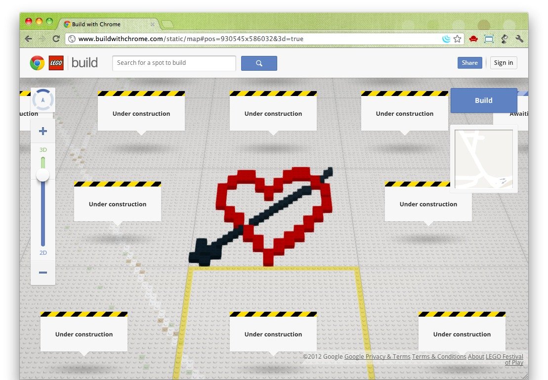 Build Lego onto a Google Map 2
