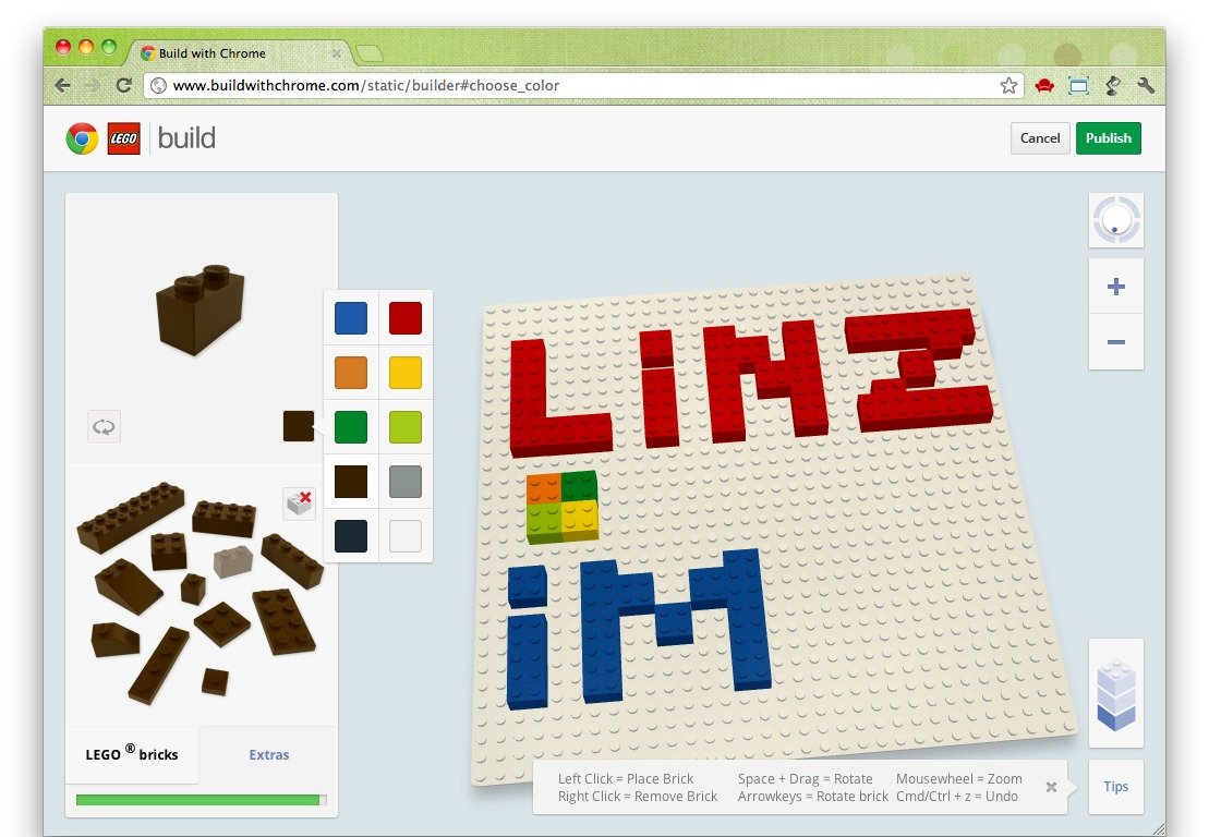 Build Lego onto a Google Map 5