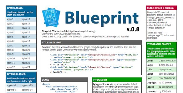 CSS BluePrint