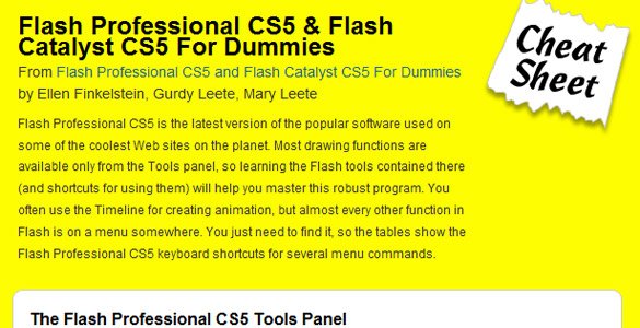 Adobe Flash CS5 & Flash Catalyst for dummies