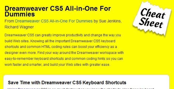 Adobe Dreamweaver CS5 – all in one for dummies